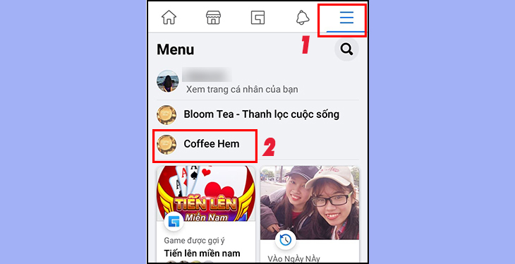 Mở ứng dụng và chọn trang bạn muốn đổi tên từ menu 