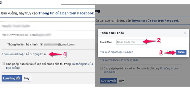 Cách thêm địa chỉ email vào tài khoản Facebook của bạn - Bước 2