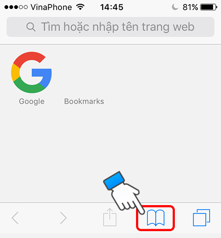 Chọn biểu tượng sách