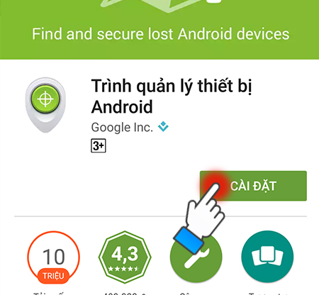 Cách tìm điện thoại Android bị mất