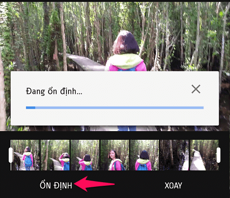Ổn định video trên điện thoại Android với ứng dụng cài sẵn