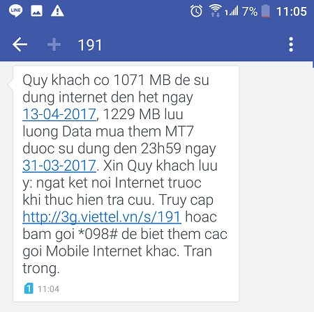 Có cách nào để đăng ký lại gói data MT7 Viettel 7.000đ / 1,2 GB / ngày không?