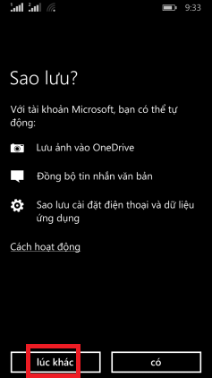 Nhập tài khoản Microsoft trên điện thoại Q-SMART DREAM W473