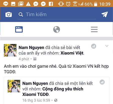 Giao diện Facebook mới