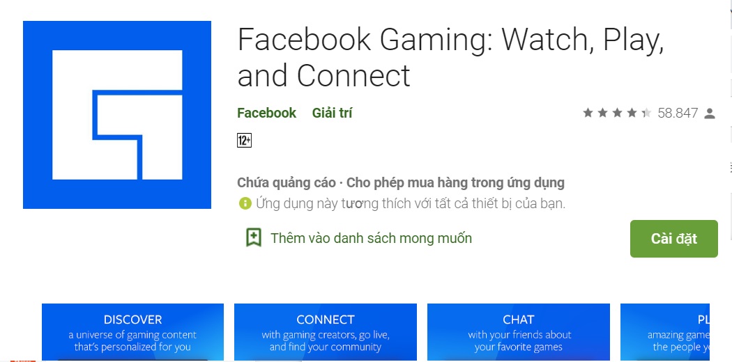 Cách tải xuống ứng dụng Facebook Gaming cho Android