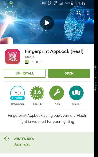 Ứng dụng mở khóa bằng vân tay miễn phí - Fingerprint AppLock