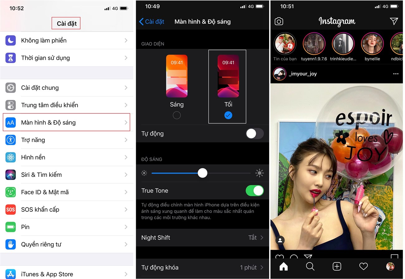 Hướng dẫn cách bật Chế độ tối trên Instagram cho iOS