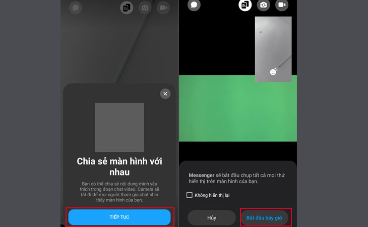 Cách chia sẻ màn hình điện thoại thông minh qua Facebook Messenger