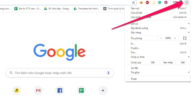 Sử dụng tính năng thanh trình duyệt Chrome