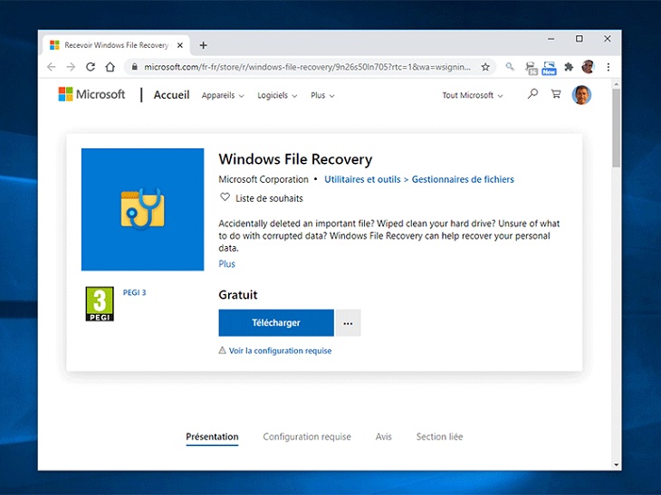 Tải xuống Windows File Recovery
