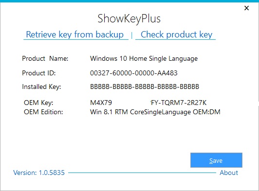 Tải xuống phần mềm Show Key Plus để lấy lại chìa khóa và kích hoạt lại giấy phép Windows