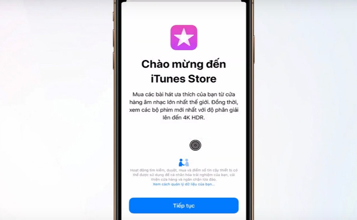 Bước 2: Sau khi chọn gói, iPhone sẽ đưa bạn đến iTunes Store
