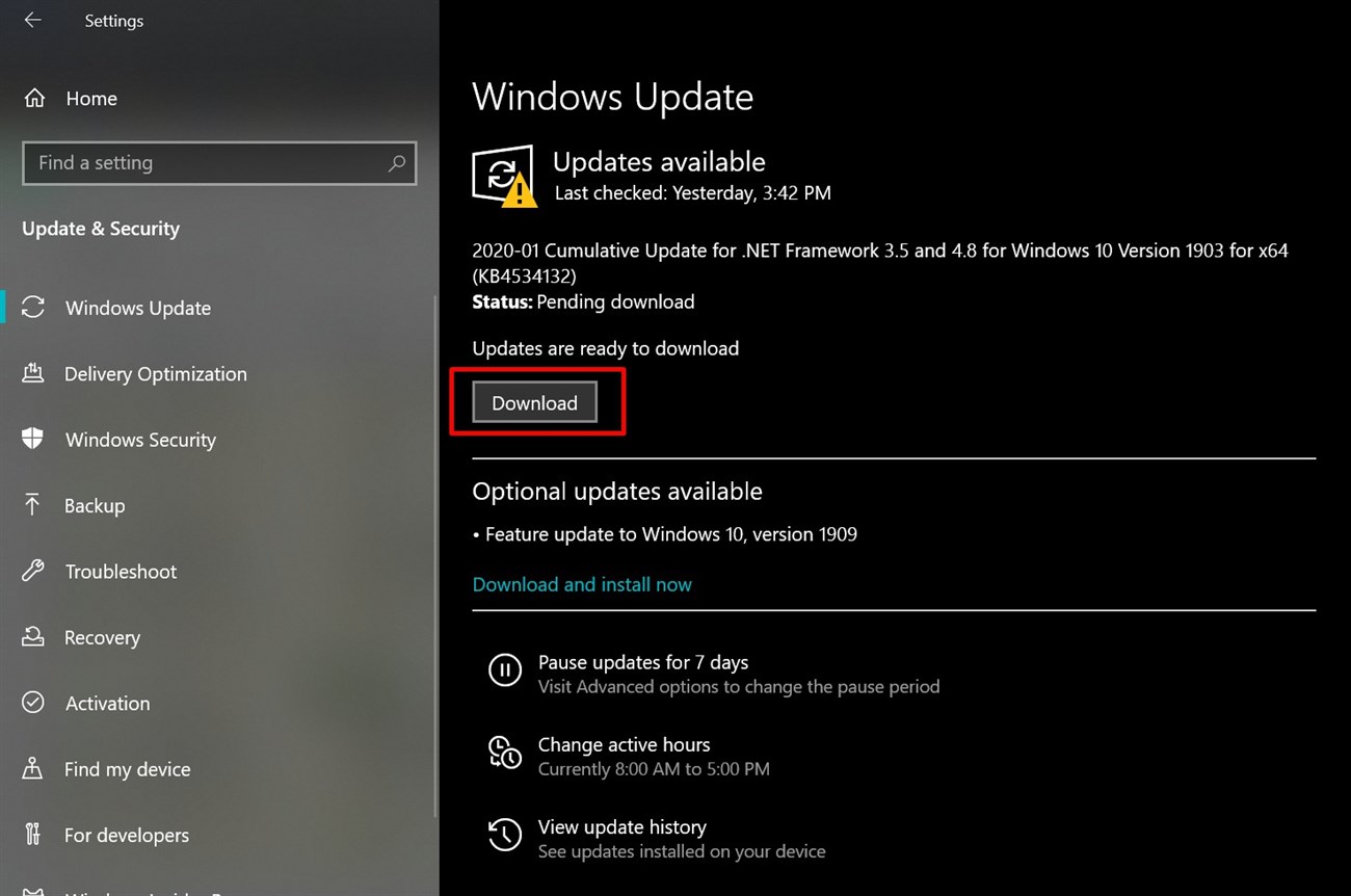 Hướng dẫn cập nhật Windows