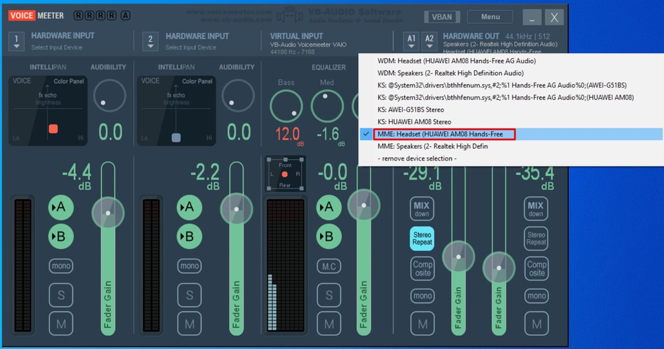 Hướng dẫn sử dụng VoiceMeeter Bước 2