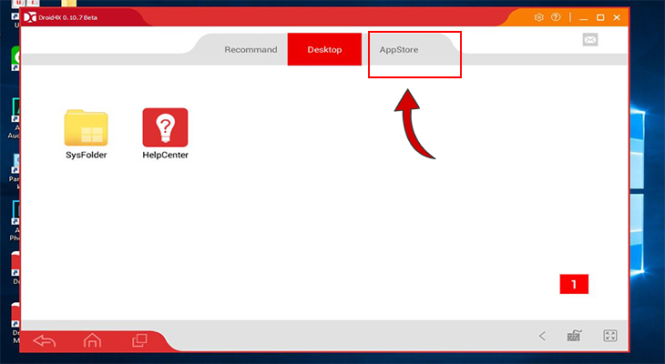 Chọn App Store trong giao diện chính. Chọn App Store trong giao diện chính.