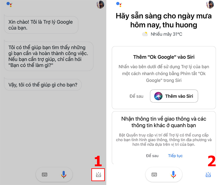 Hướng dẫn bật Trợ lý Google Tiếng Việt cho iOS + bước 4