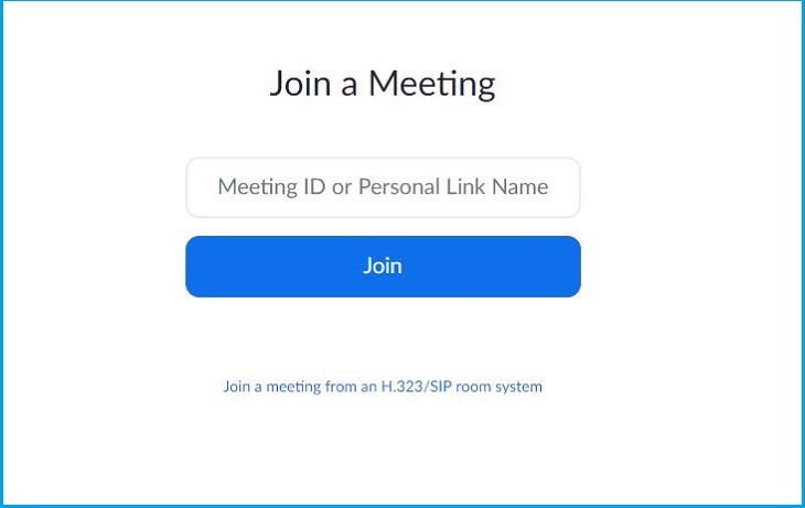 Nhập ID hoặc liên kết của phòng họp bạn muốn vào
