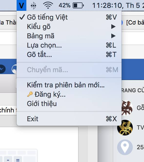Gỡ cài đặt bộ gõ tiếng Việt chuẩn Mac OS