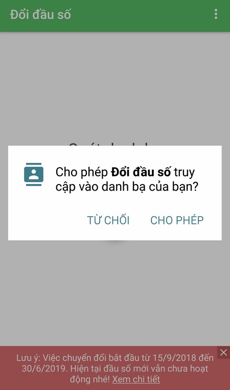 Hướng dẫn chuyển danh bạ từ 11 số sang 10 số