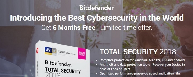 Phần mềm diệt virus Bitdefender Total Security 2018 miễn phí