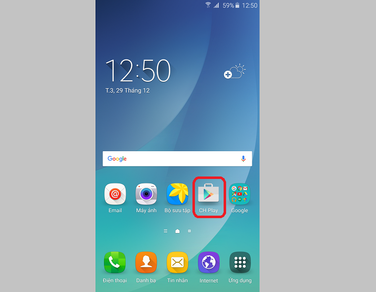 Truy cập Cửa hàng Google Play