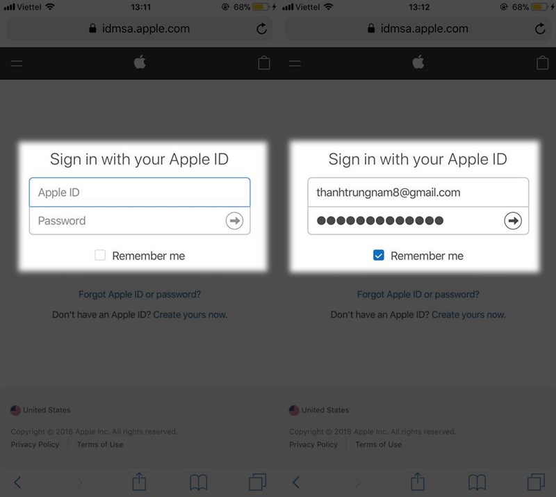 Bạn nhập ID Apple mà bạn đã đăng nhập trên iPhone hoặc iPad của mình để xác minh. 