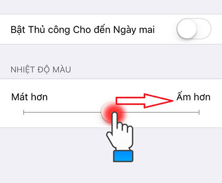 Tùy chọn nhiệt độ màu