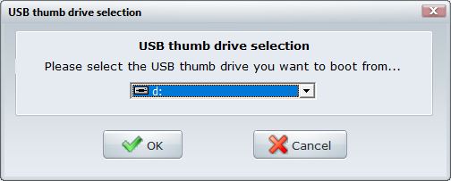 Chọn USB bạn muốn kiểm tra