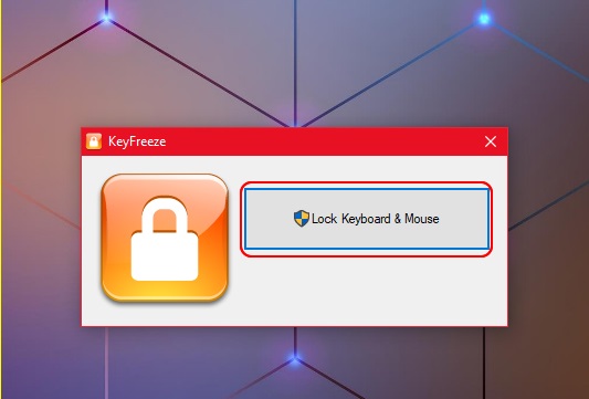 Sử dụng phần mềm KeyFreeze