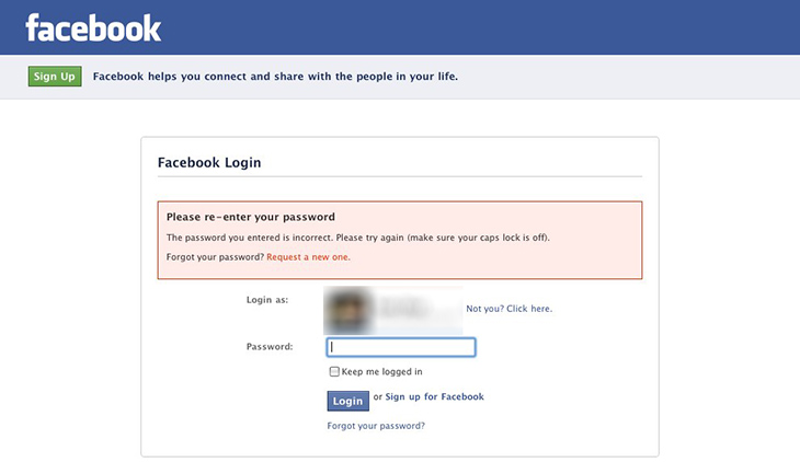 Nguyên nhân không đăng nhập được tài khoản Facebook