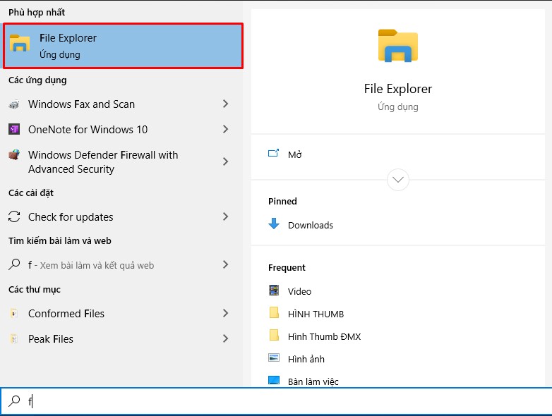 Nhấp chuột phải vào logo Windows ở góc bên trái.  Sau đó chọn File Explorer.
