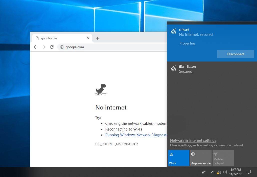 Lỗi không truy cập Internet trong Windows 10 là gì?