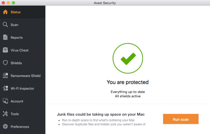 Avast Free Antivirus dành cho Mac