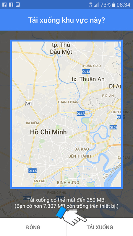 Mẹo sử dụng Google Map khi không có mạng