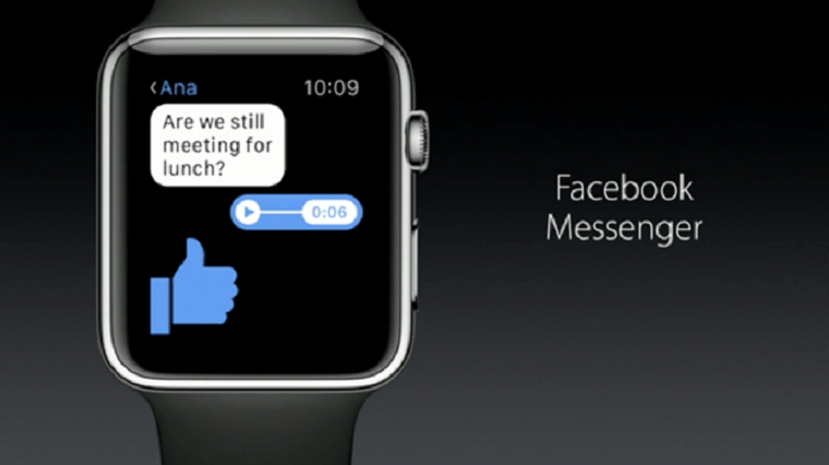 Facebook Mesenger đã xuất hiện trên Apple Watch