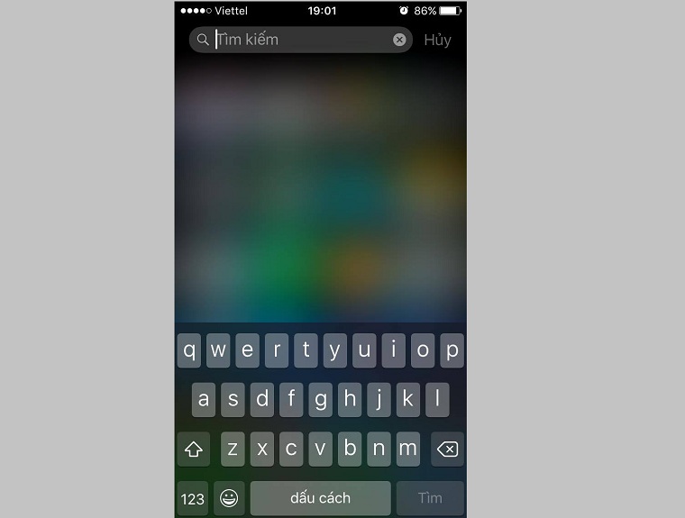 Tìm kiếm ứng dụng nhanh trên iOS