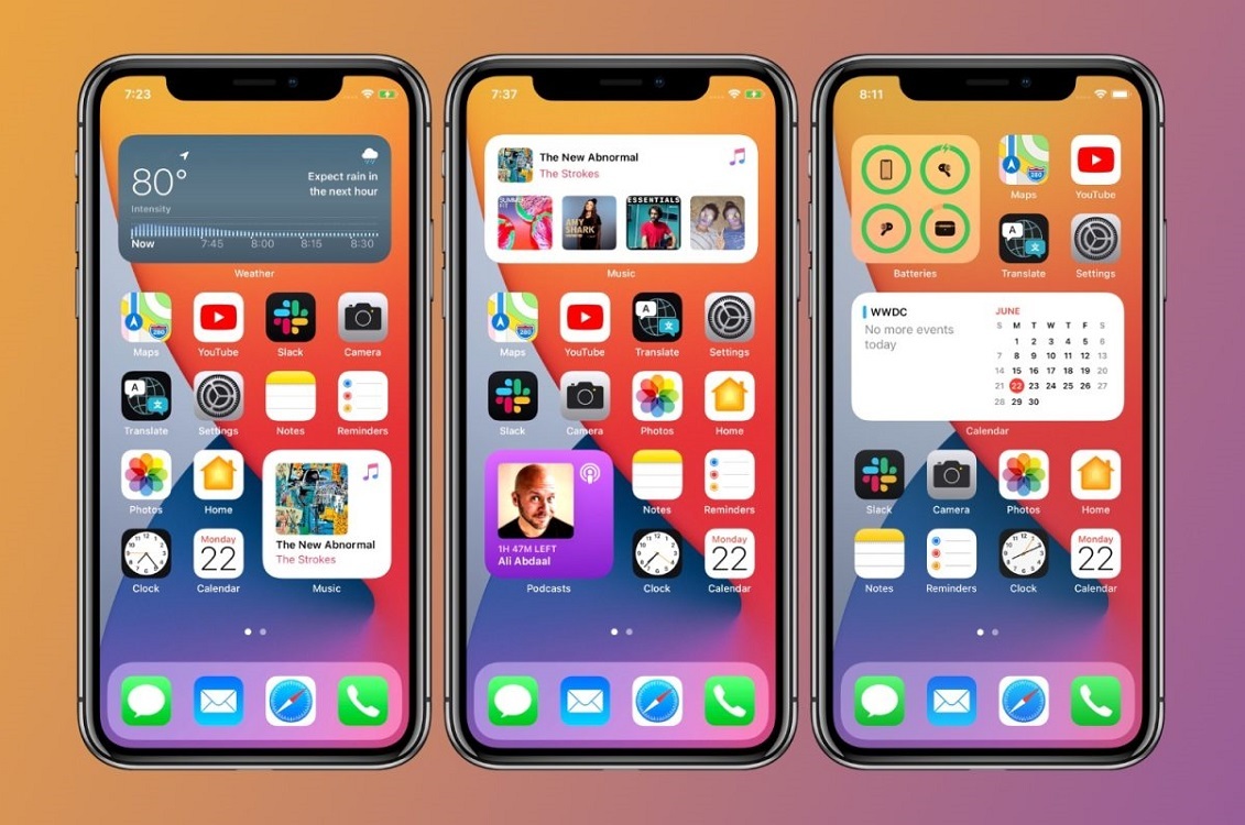 Cửa sổ widget trên màn hình chính