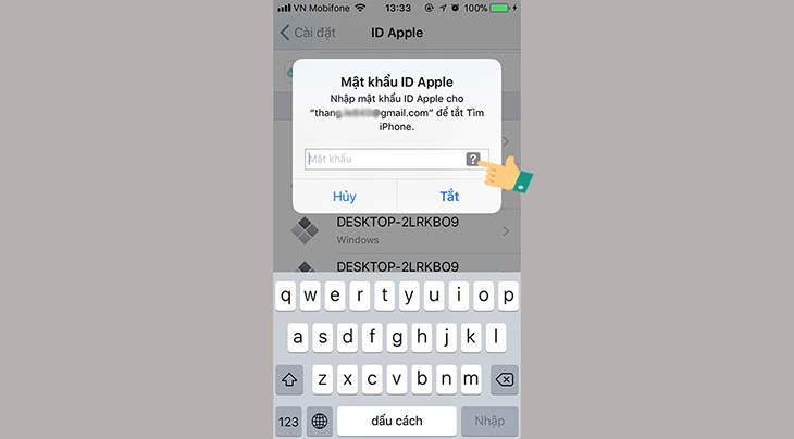 Khôi phục tài khoản iCloud trên điện thoại