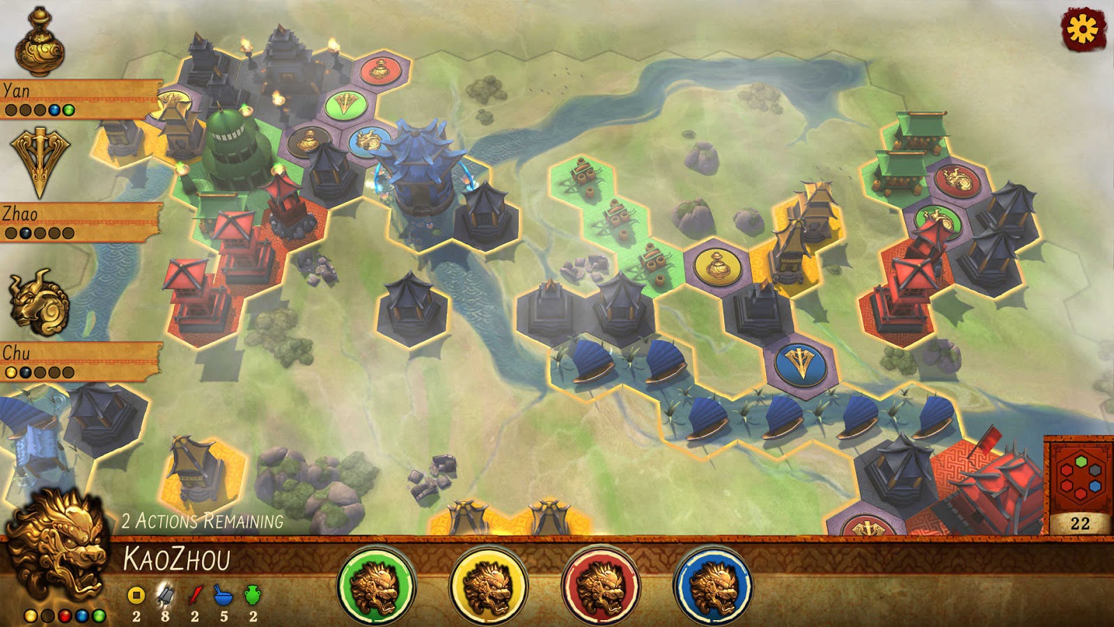 Reiner Knizia Yellow và sông Dương Tử 3