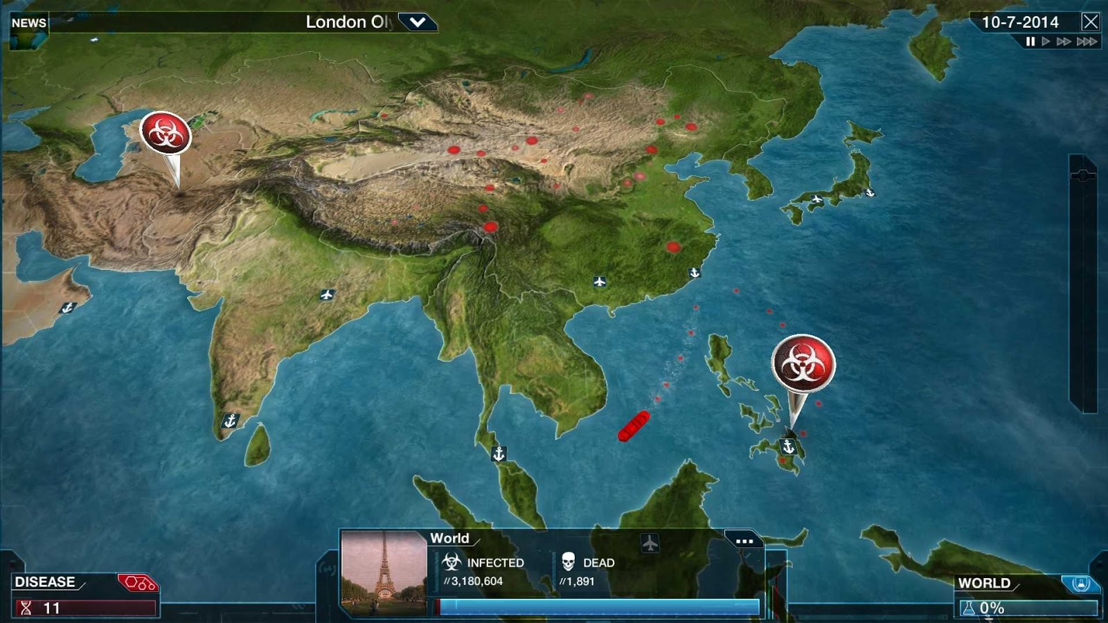 Plague Inc Evolved Việt Hóa v1.17.4 Trực tuyến + Nhiều người chơi 4