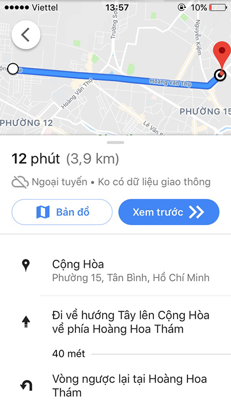 Tải bản đồ xuống Google Maps để sử dụng khi không có 3G / 4G