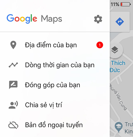 Cách tải bản đồ trên Google Maps để sử dụng khi không có 3G / 4G