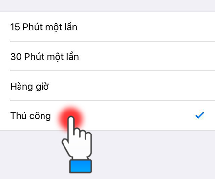 Lựa chọn thủ công