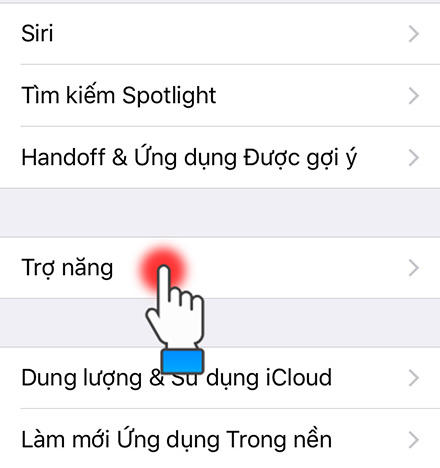 Chọn truy cập dễ dàng