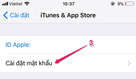 Tắt mật khẩu khi tải App Store trên iPhone