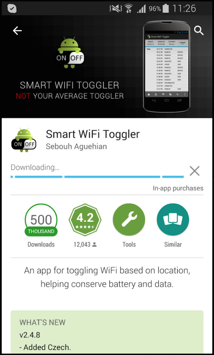 Làm cách nào để Android có thể tự động bật và tắt WiFi trong phạm vi?