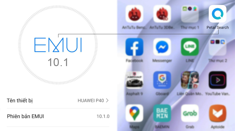 EMUI 10.1 hiện hỗ trợ tìm kiếm cánh hoa