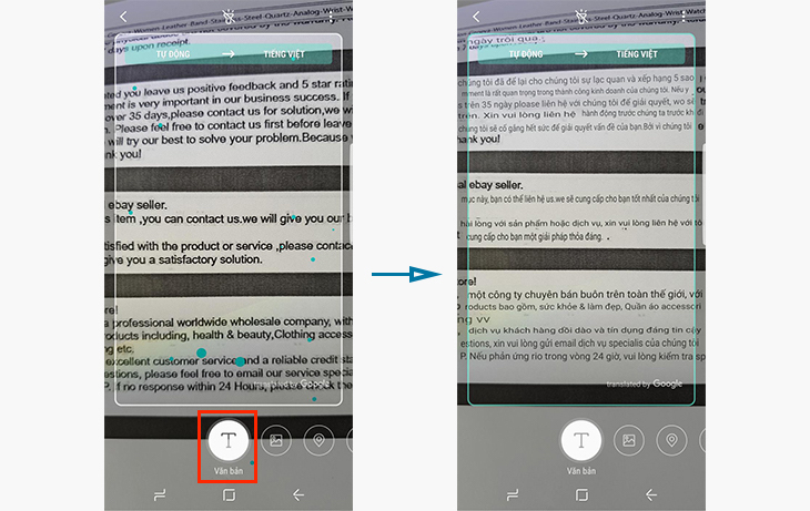Tìm hiểu các tính năng dịch nhanh với máy ảnh Galaxy S9 và S9 Plus