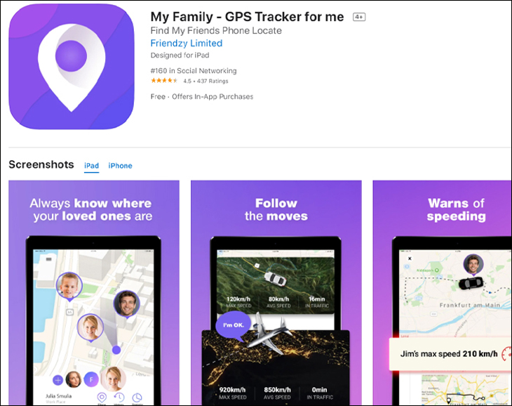 Phần mềm Gia đình của tôi - Công cụ theo dõi GPS cho tôi