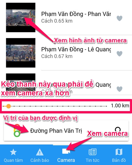 Xem trực tiếp từ camera giao thông tránh tắc đường ở Sài Gòn mọi lúc trên smartphone